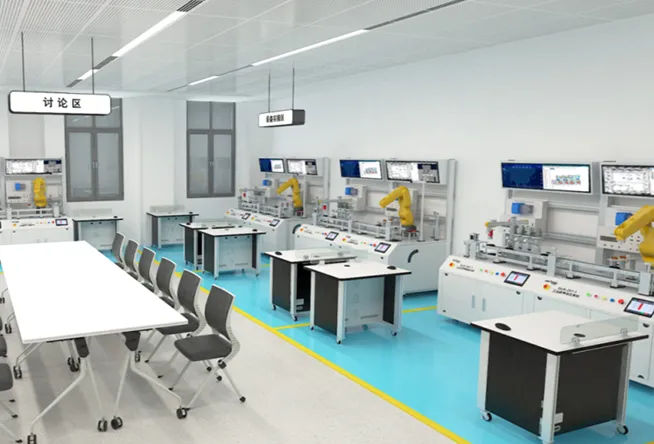 La construction de la salle de formation intégrée pour les études d'ingénierie et les jumeaux numériques industriels du Collège de techniciens en matériel informatique de Yongkang a été achevée